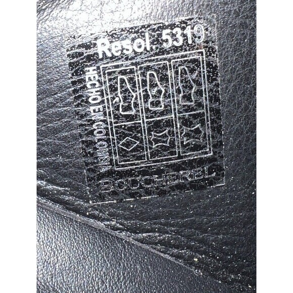 Black Leather Slingback Chunky Platform Mules Clogs Sz. 38/7 - Picture 6 of 8